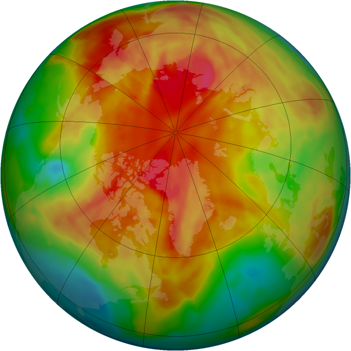 Arctic ozone map for 06 March 2009